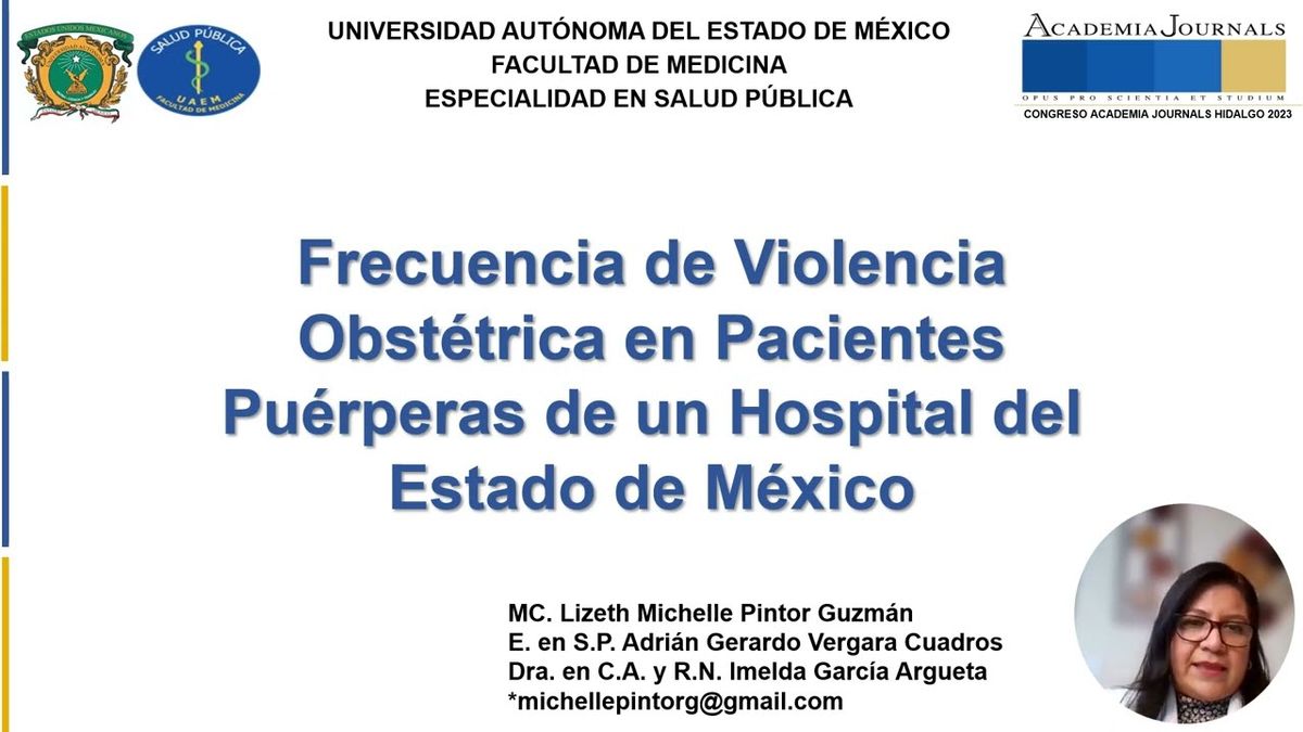 HLG189 - Frecuencia de Violencia Obstétrica en Pacientes Puérperas de un Hospital del Estado de …