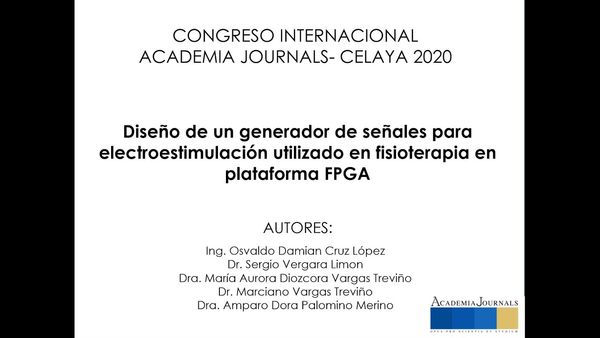 CCC-206 - DISEÑO DE UN GENERADOR DE SEÑALES PARA ELECTROESTIMULACIÓN UTILIZADO EN FISIOTERAPIA E…