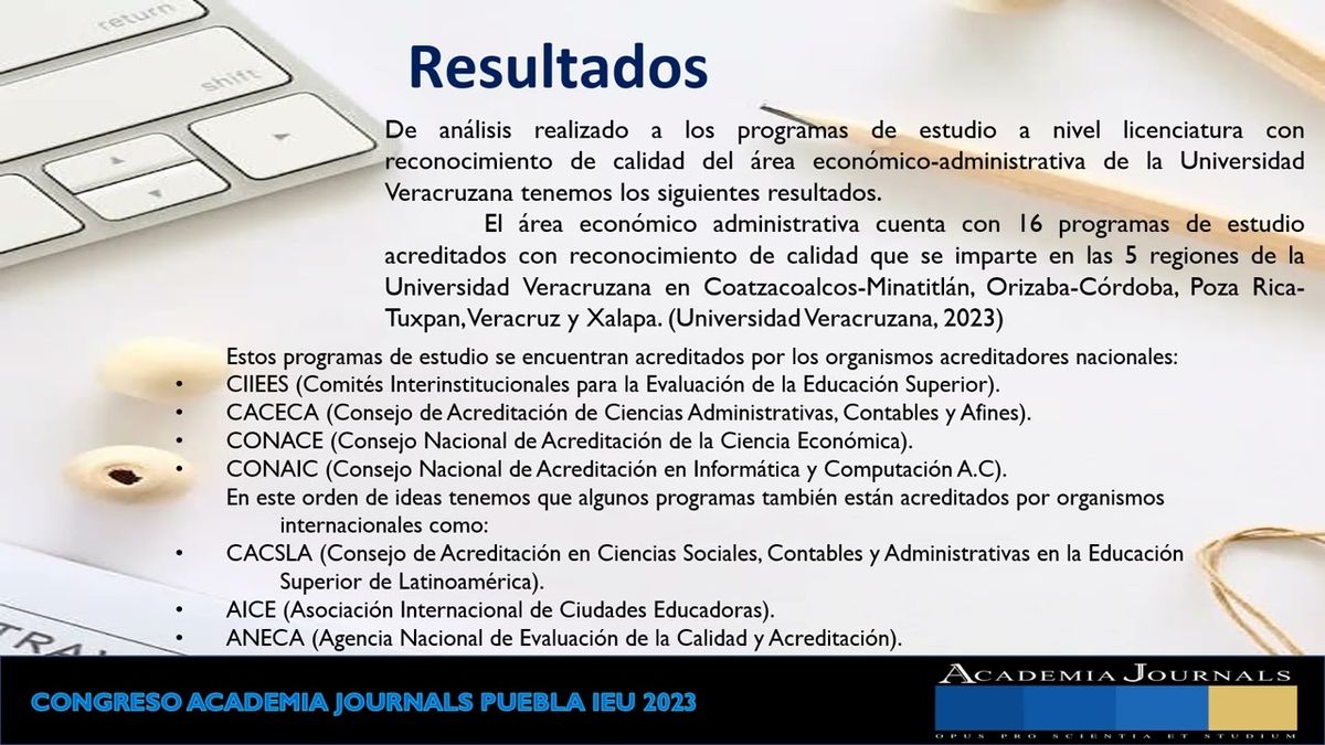 IEU057 - La Calidad Trascendencia de la Acreditación en las Instituciones de Educación Superior