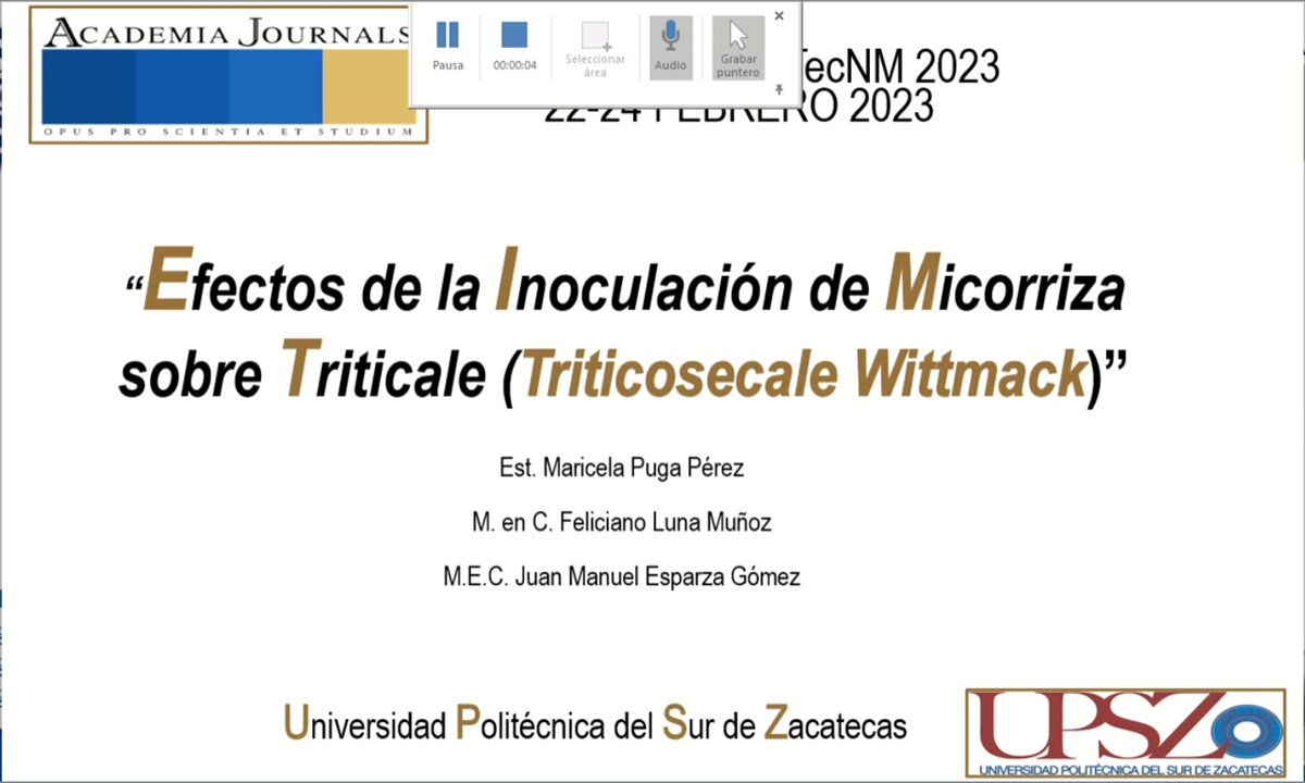 ITP248 - Efectos de la Inoculación de Micorriza sobre Triticale (Triticosecale Wittmack)