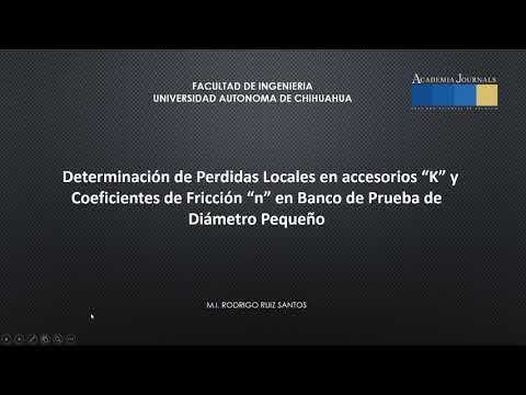 FRS053 - Determinación de Perdidas Locales en accesorios “K” y Coeficientes de Fricción “n