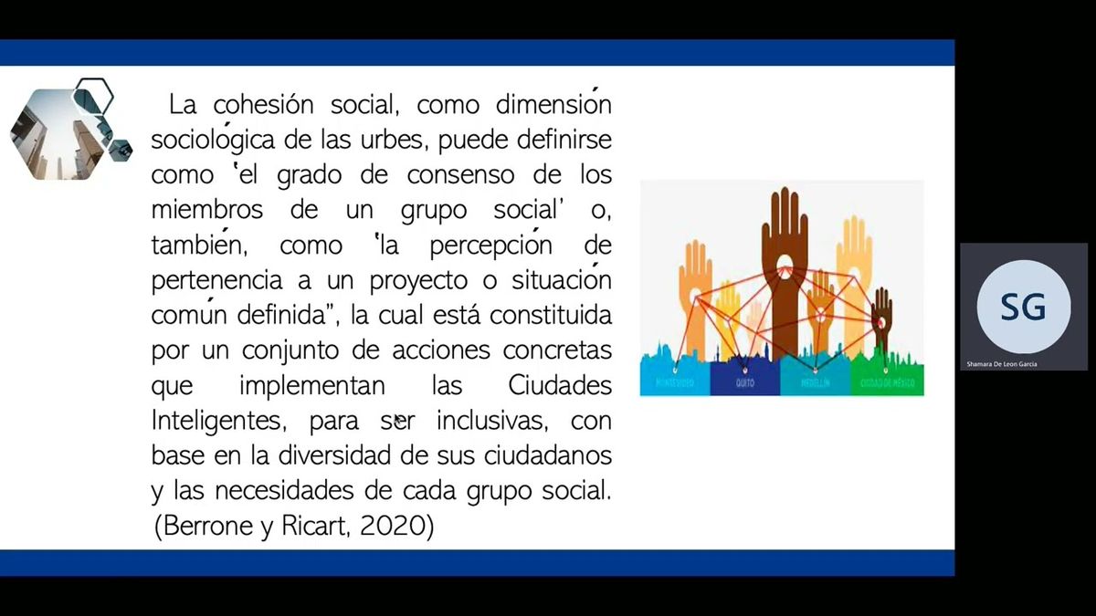 MOR256 - La Cohesión Social: Una Dimensión en Construcción para la Consolidación de las Ciudade…