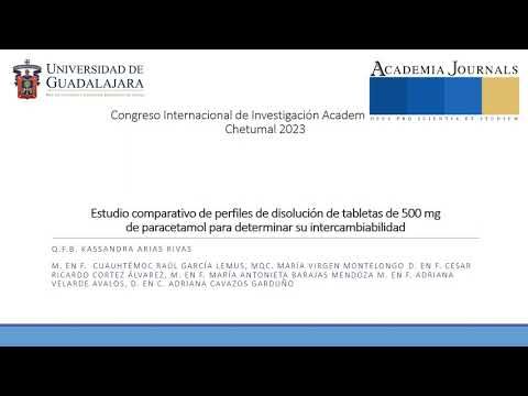 CHM225 - Estudio Comparativo de Perfiles de Disolución de Tabletas de 500 mg de Paracetamol para …