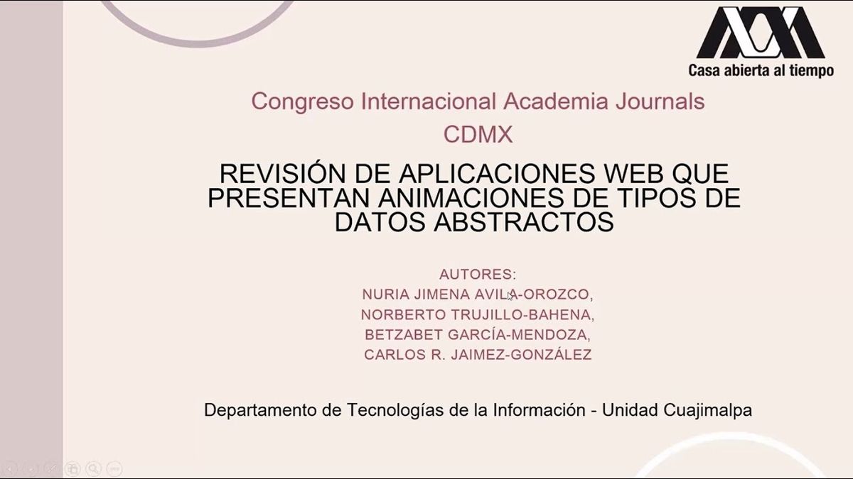 CDX099 - Revisión de Aplicaciones Web que Presentan Animaciones de Tipos de Datos Abstractos