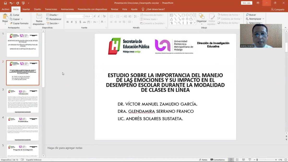 MOR103 - Estudio sobre la Importancia del Manejo de las Emociones y su Impacto en el Desempeño Esc…