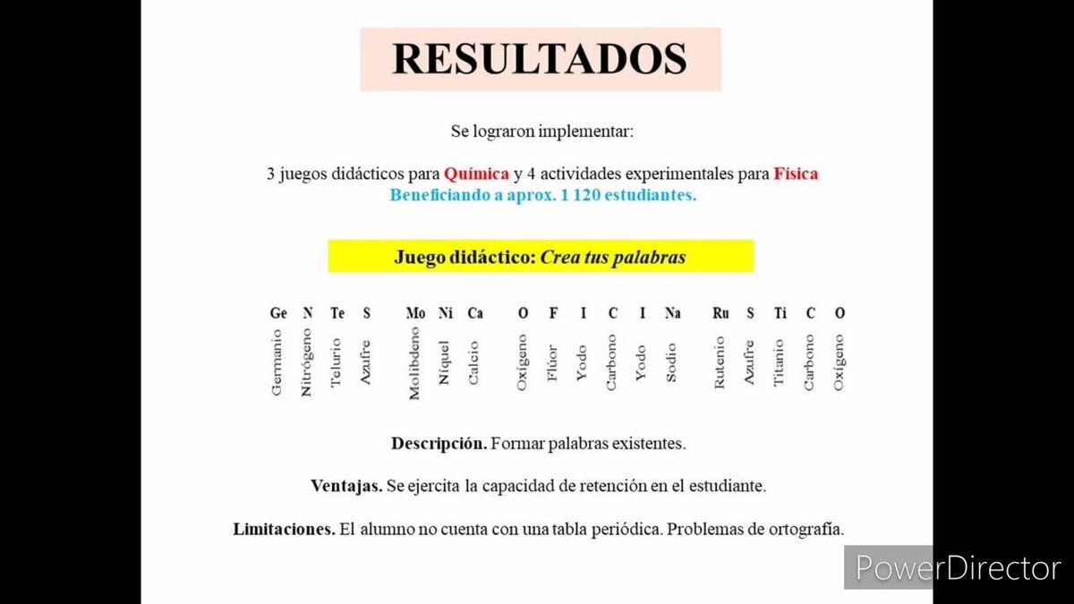 OXA031 - Implementación de juegos didácticos y actividades experimentales en el área de ciencia…