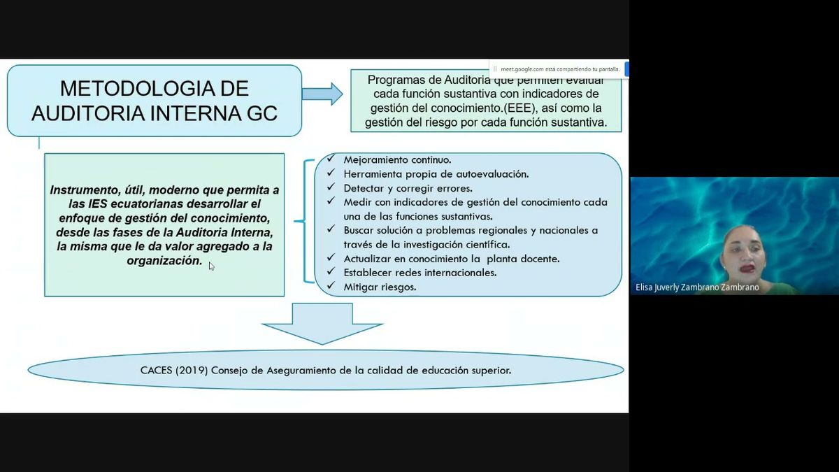 TAB091 - La Auditoría a la Gestión del Conocimiento en la Educación Superior: Una Propuesta Meto…