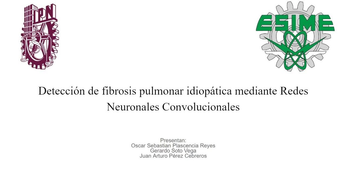 FRS124 - Detección de Fibrosis Pulmonar Odiopática mediante Redes Neuronales Convolucionales