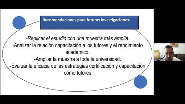 LSM009 - Estudio Transversal de la Autopercepción de la Gestión tutorial en Tutores de Electromec…