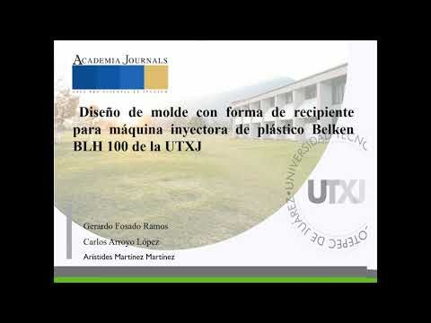 H333 - DISEÑO DE MOLDE CON FORMA DE RECIPIENTE PARA MÁQUINA INYECTORA DE PLÁSTICO BELKEN BLH 100…