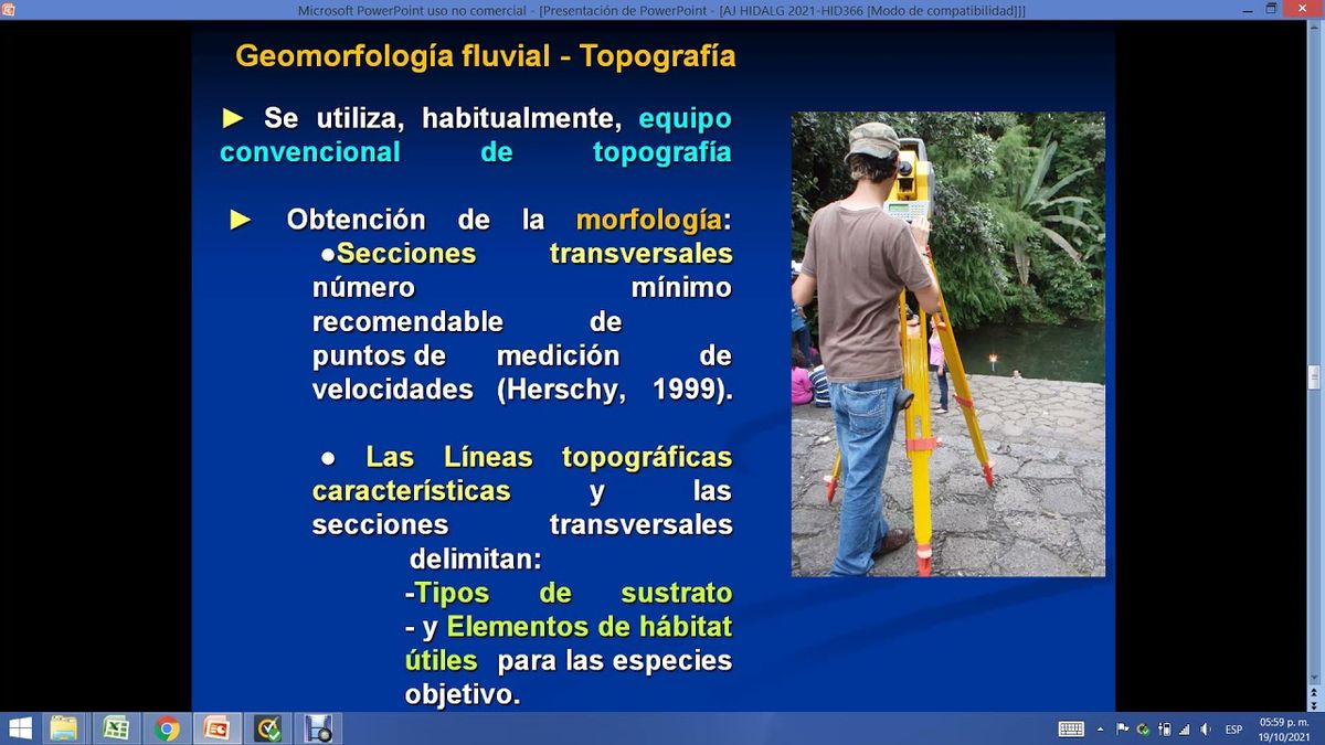 HID366 - Obtención de la Morfología Fluvial para Alimentar un Modelo Bidimensional de la Hidrodin…