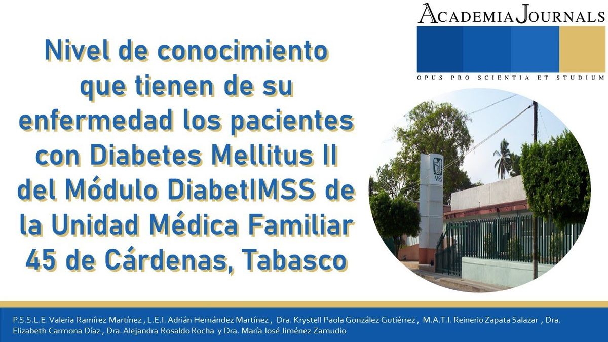 MOR266 - Nivel de Conocimiento que Tienen de su Enfermedad los Pacientes con Diabetes Mellitus II d…