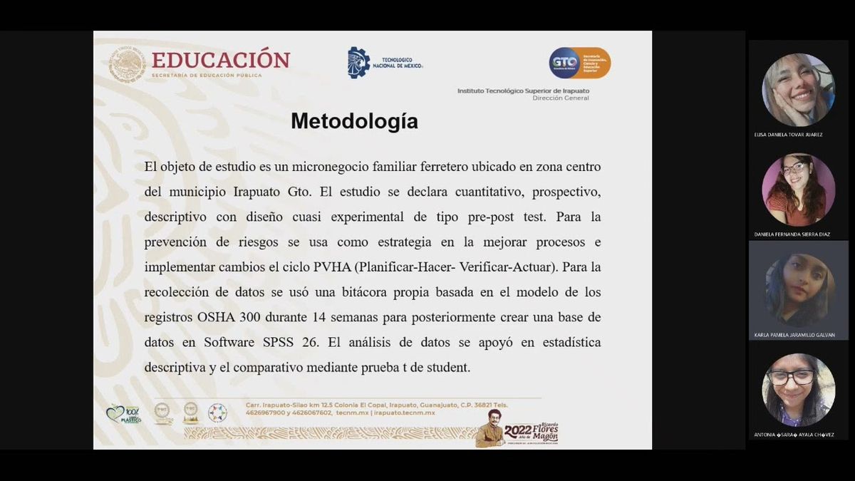 CEL419 - Impacto de un Plan de Seguridad en una Pequeña Empresa Ferretera Ubicada en Irapuato