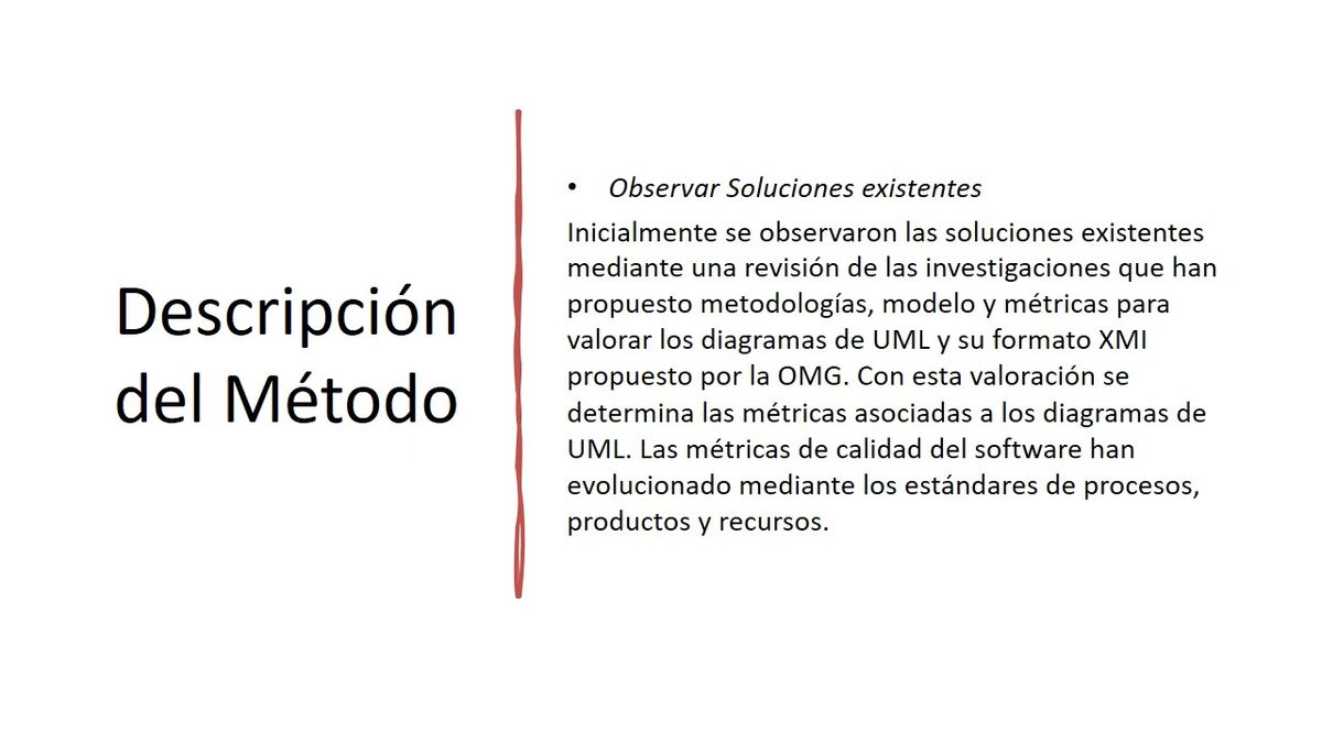 A046 - Sistema de métricas de calidad asociadas a los diagramas de Unified Modeling Language (UML)