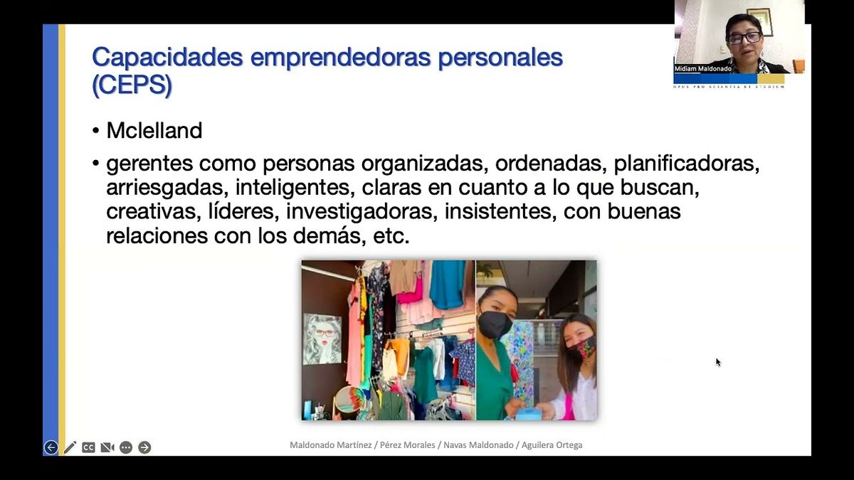 CDX243 - Capacidades Emprendedoras Personales de las Nuevas Emprendedoras de Negocios por Internet