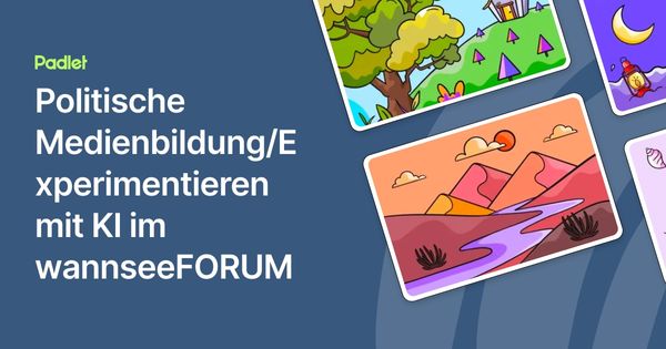 Politische Medienbildung/Experimentieren mit KI im wannseeFORUM