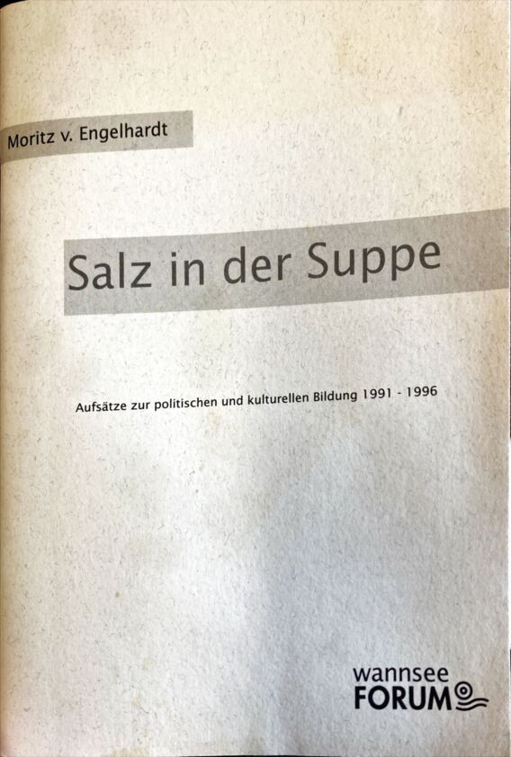Salz in der Suppe Moritz v. Engelhardt