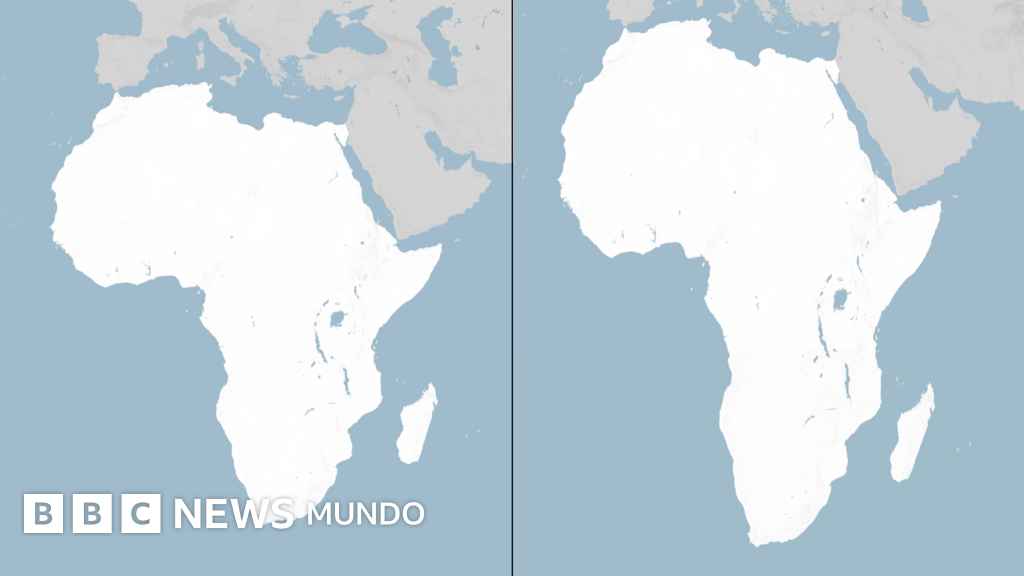 La ONU aprueba un nuevo mapamundi que refleja el tamaño real de África - BBC News Mundo