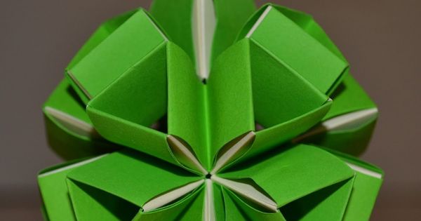 Arte Kusudama: Kusudama Icosaedro Modulo Heinz Strobl