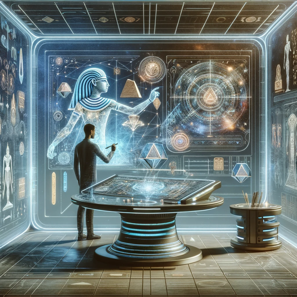 DALL·E 13.41.09 - Refined image of a person at an ultra-futuristic workstation