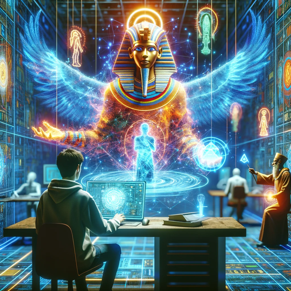 DALL·E 13.40.47 - Enhanced image of a person at a futuristic workstation, inpu