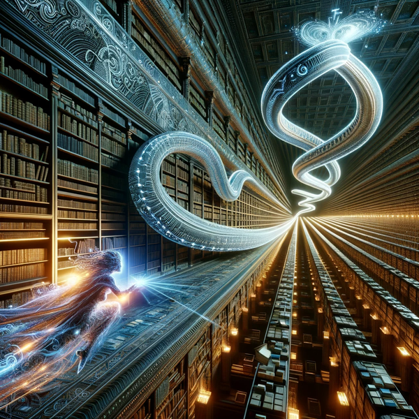 DALL·E 13.41.16 - Refined image of an infinite library with enhanced depth and