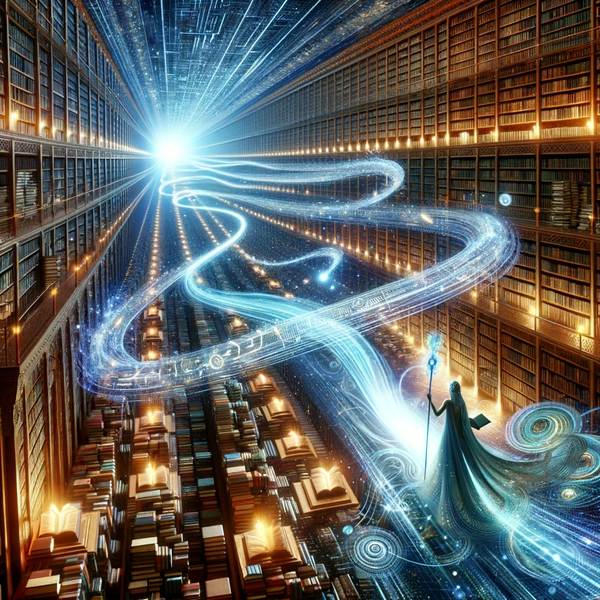 DALL·E 13.40.53 - Enhanced image of a majestic, infinite library with greater