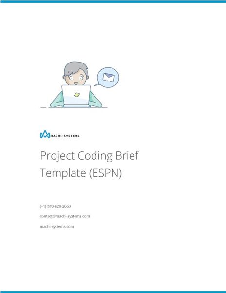 Project Coding Brief Template Example (ESPN)