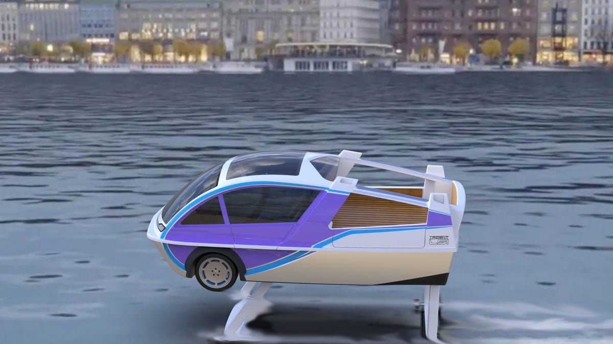 Electric car-boat designed for smooth ride. How much will it cost?