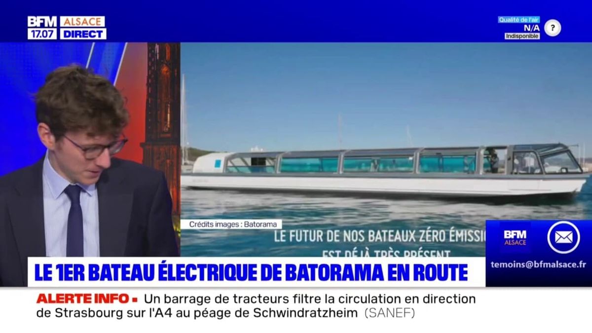 Strasbourg: le premier bateau électrique de Batorama en route