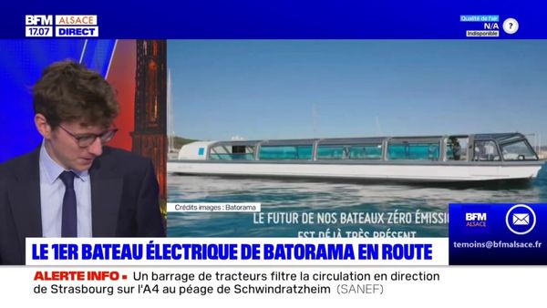 Strasbourg: le premier bateau électrique de Batorama en route