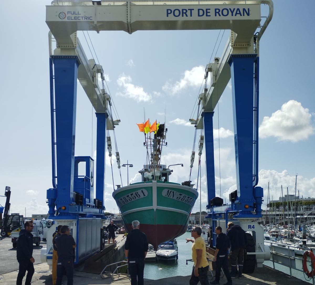 Avec son nouvel élévateur à bateaux, le port de Royan se met au vert