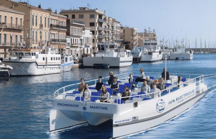 Un navire touristique zéro émission sur les canaux de Sète