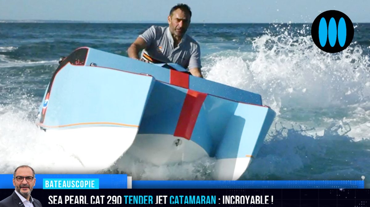 Une annexe électrique jet catamaran