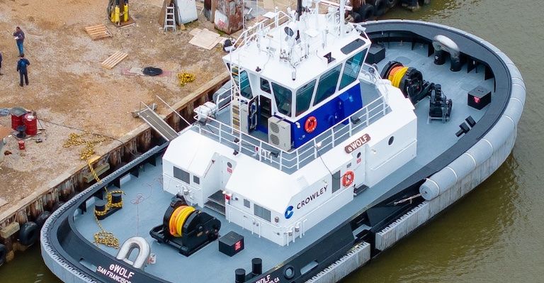 US welcomes its first fully electric tugboat