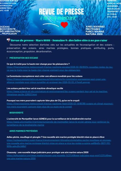📬 Revue de presse - Mars 2026