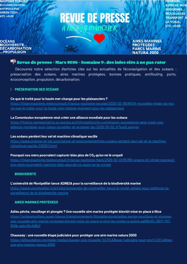 📬 Revue de presse - Mars 2026