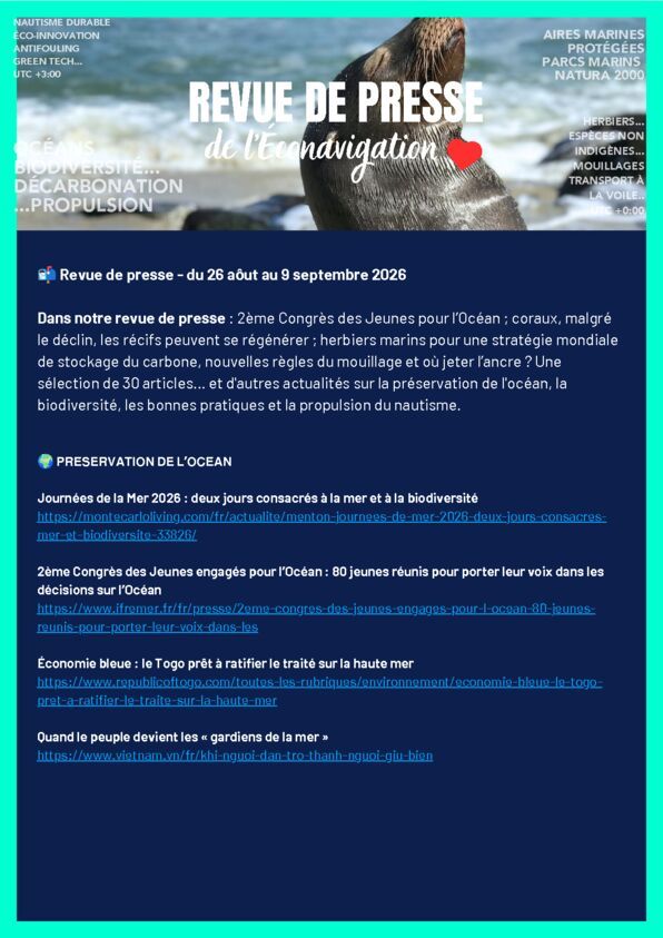 RP du 26 août au 9 septembre 2026