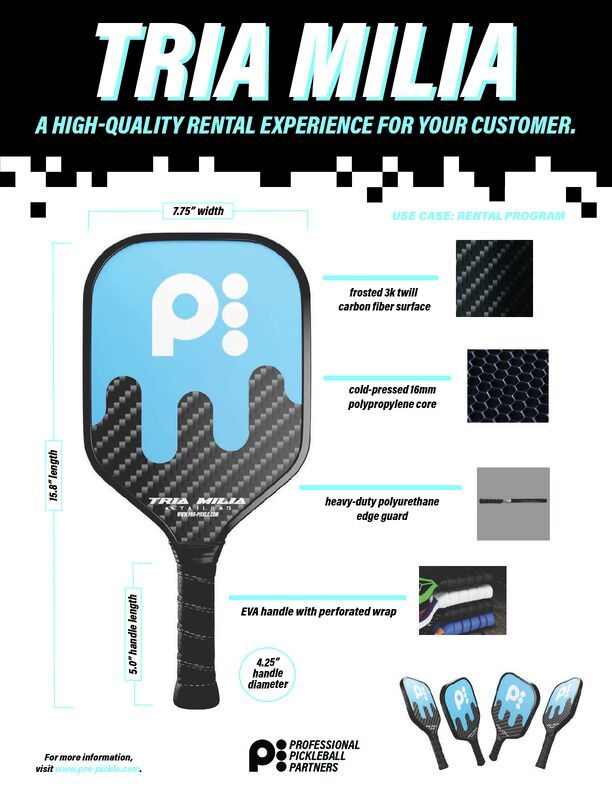 Pickleball Spec Sheets