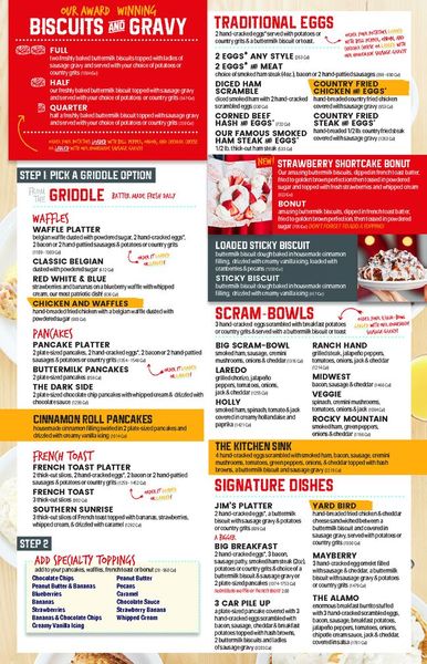 Big Biscuit Menu, Summer 2024