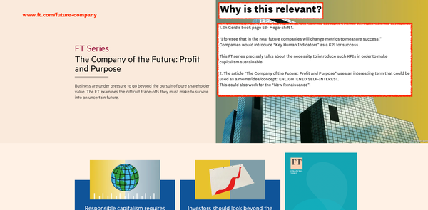 Enlightened self interest