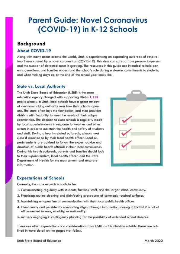 Utah K-12 COVID Guide