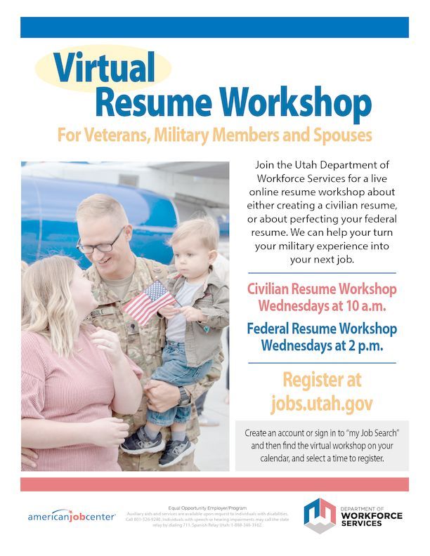 Veteran Military Virtual Resume Workshop