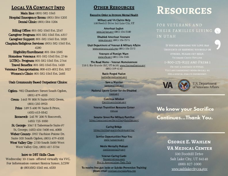 SLC VA Mental Health Resources