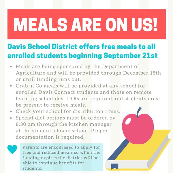 Davis School District Free Meals