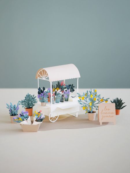 Papier-Kunstobjekte als DIY-Set von Les beaux jours 