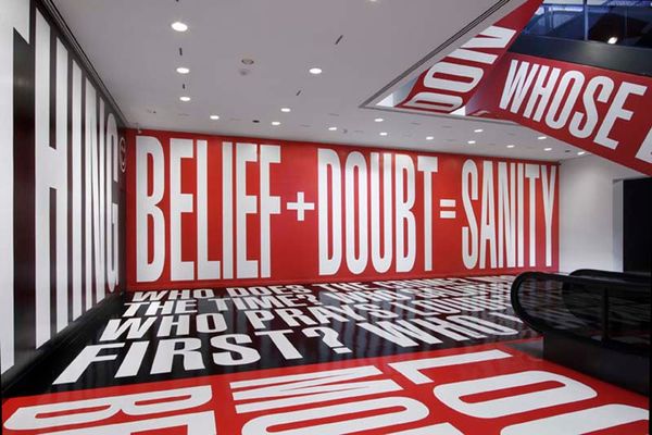 kruger_at_hirshhorn_beliefdoubt_typography_escalator_2_collabcubed