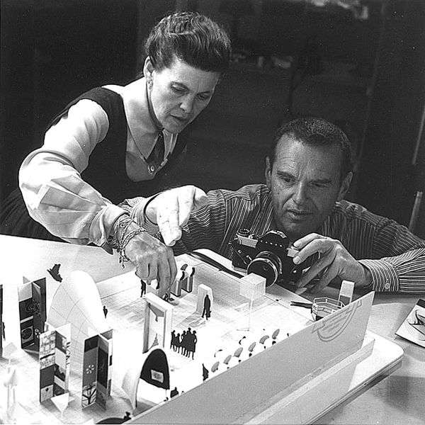 a model with eames