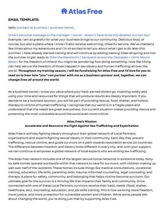 Sample Letter: Email