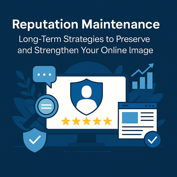 Reputation Maintenance Strategies